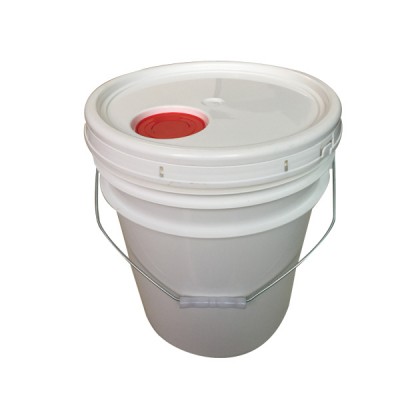 Hot sale 5 gallon  plastic white container bucket with snap lid