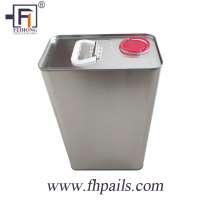 Cheap Price and High Quality 1 Gallon F-style Square Tin Can for Glue with Spout Lid